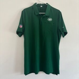 New York Jets - NIKE - On-Field Apparel Polo – Size L (Green)
